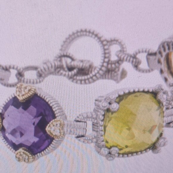 Gorgeous multi-stone Judith Ripka bracelet like new! - Picture 3 of 5